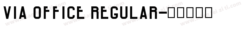 Via Office Regular字体转换